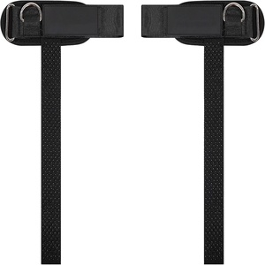 Sangles de poignet de levage double en néoprène, très personnalisables, écologiques, antidérapantes, robustes, imperméables, avec anneau en D et logo personnalisé - Product Image 1