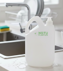 ขวดพลาสติก HDPE ขนาด 2 ลิตร สำหรับบรรจุน้ำยาซักผ้าแบบขายส่ง พร้อมหัวปั๊ม - Product Image 1