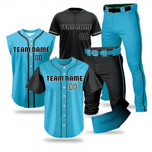 Ensemble de maillots de baseball personnalisés de haute qualité, taille plus, uniforme d'équipe adulte, séchage rapide, respirant, impression numérique, pantalon de baseball - Product Image 1