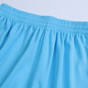 Conjunto de Fútbol para Hombre, Cuello en V, Color Azul Claro, Secado Rápido, Manga Corta, Uniforme de Poliéster de Color Sólido para Adultos, Todas las Temporadas - Product Image 4