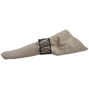 Black Colored Napkin Ring Design With Metal Best for Hotel Restaurant Home Function and Other Events Tableware Decor Design - Product Image 3