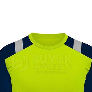 T-shirt de sécurité haute visibilité à manches courtes, séchage rapide, pour travaux routiers, t-shirt de sécurité réfléchissant à manches courtes haute visibilité - Product Image 4