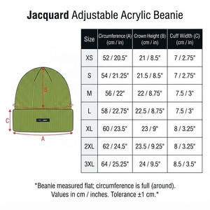 Bonnet IMEX Vert Olive 100% Acrylique Unisexe Décontracté Taille Adulte 56-58CM Tricoté à la Machine Couleur Unie - Product Image 6