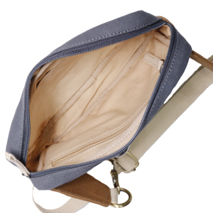 Bolso Bandolera de Lona Personalizado |   Bolso de Hombro Ajustable de Lona |   Riñonera de Viaje con Bolsillos Organizadores OEM ODM - Product Image 4
