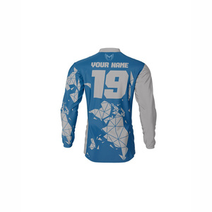 ชุดเสื้อและกางเกงสำหรับแข่งรถมอเตอร์ไซค์ MX BMX พิมพ์โลโก้ตามสั่ง ไซส์ใหญ่ ชุดขี่มอเตอร์ไซค์ 1 ชิ้น - Product Image 3