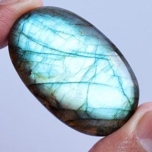 Natural Oval Blue Flashy <b>Fire</b> Labradorite Cabochon Polished Iridescent Loose Gemstone For Jewelry Making From India Manufacturer - Product Image 2