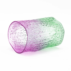 Jarrón de Vidrio Texturizado con Diseño de Corteza de Árbol, Hecho a Mano, para Decoración Floral en Hogares Contemporáneos y Mesas de Boda - Product Image 5