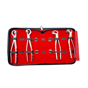 Forceps d'extraction dentaire chirurgical Ijrak en acier inoxydable, poignée moletée manuelle, instruments chirurgicaux de classe I certifiés CE, argent - Product Image 6