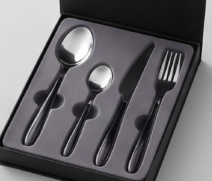 Juego de Cubiertos de Acero Inoxidable de 4 Piezas, Diseño Minimalista, Acabado Espejo, Apto para Lavavajillas, para Uso en Mesa de Boda - Product Image 6