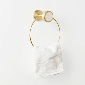 Luxury Ginkgo Leaf Solid Brass <b>Towel</b> <b>Rack</b> Antique Gold Botanical Hand <b>Towel</b> Holder For Upscale Bathroom And Kitchen Decor - Product Image 3