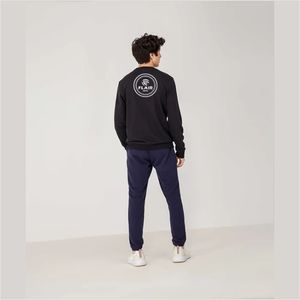 Sweat-shirt côtelé pour homme, très vendu, 100% coton, coupe ajustée, vêtement décontracté, confortable, pull-over, motif uni, grandes tailles - Product Image 5