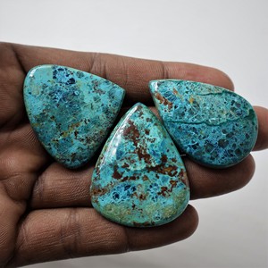 High Quality Natural Quartz Cabochon Loose Smooth Polished Cushion Cut Blue <b>Fire</b> Oval Pear <b>Stone</b> Necklace Pendant Jewelry Making - Product Image 1