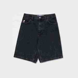 Shorts Bermuda en jean décontractés pour hommes, style streetwear, avec cordon de serrage, broderie, tissu respirant à séchage rapide, pour l'été et la plage, avec poches - Product Image 5