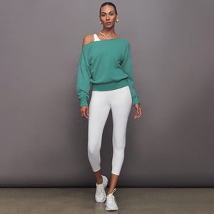 Sweat-shirt surdimensionné en coton éponge personnalisé 2026 pour femme, respirant, brodé, long, automne-hiver - Product Image 5