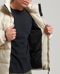 Relaxed Fit Hooded <b>Waterproof</b> Winter Canvas <b>Padded</b> Lightweight Custom Embroidery Logo Front Casual Wear Solid Color <b>jacket</b> - Product Image 4