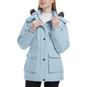 Men's Autumn Regular Canvas Parka <b>Jacket</b> Waterproof Hood <b>Fleece</b> Fur Outdoor Overcoat <b>Thick</b> Zipper Closure Reversible Breathable - Product Image 5