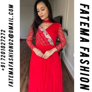 ชุดงานแต่งงานผู้หญิง ผ้าจอร์เจียต์พิมพ์ลายปักลายสุนัขจิ้งจอก คุณภาพสูง ดีไซน์หรูหรา น้ำหนักเบา สวมใส่สบาย จาก Fatema Fashion - Product Image 2