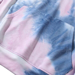 Sweat à capuche tie-dye personnalisé pour homme, 100% coton, confortable, impression numérique, capuche ajustable, prix abordable. - Product Image 5