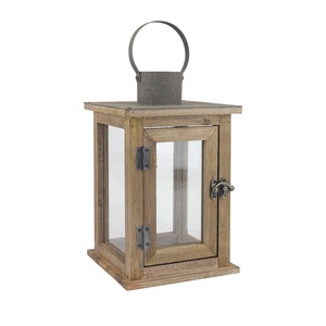 Nouvelle lanterne suspendue en bois et métal pour la maison, les mariages, les décorations de Noël, taille personnalisée - Product Image 4