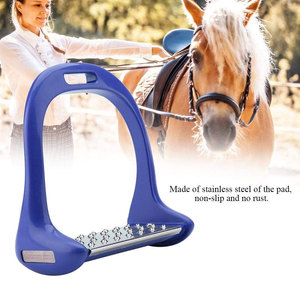 Nuevas estribas reutilizables para equitación western, de acero inoxidable con base ancha cubierta de cuero, duraderas para animales grandes. - Product Image 5
