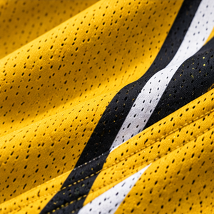 Conjunto de Uniforme de Baloncesto Unisex de Alta Demanda, Amarillo y Negro, Sublimado, Cuello en V, Sin Mangas, Absorbe la Humedad, Ajuste Atlético, Logotipo Personalizado - Product Image 6