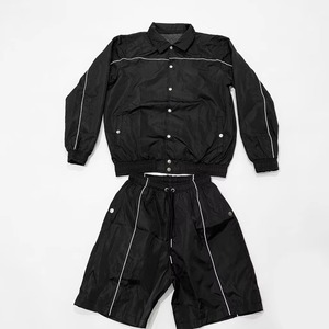 High Quality <b>Summer</b> <b>Men</b> Clothing Jogging Sportswear Sets Tracksuits Nylon Windbreaker Sets Windbreaker <b>Jacket</b> Short Set for <b>Men</b> - Product Image 3