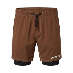 ONSTYLE Men 2-in-1 Running Shorts Compression Liner Gym <b>Athletic</b> Workout Bottoms - Product Image 2
