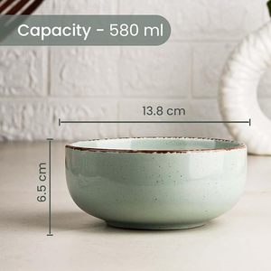 Tazón de Cerámica a Bajo Precio, Tazón Decorativo para Servir Sopa, Ensalada, Arroz, Bocadillos y para la Mesa de Comedor - Product Image 2