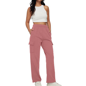 <b>Women</b> Summer Casual Corduroy Capri <b>Pants</b> High-Waisted Mid-Waist Drawstring <b>Lounge</b> <b>Pants</b> Animal-Print Loose Wide Leg high Quality - Product Image 4