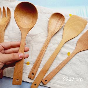 Natural Beech <b>Wooden</b> <b>Spoon</b> <b>Cooking</b> Reusable Multifunctional Food Grade Kitchen Tool Long Handle From Vietnam - Product Image 2