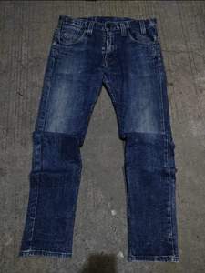 Jeans en denim bleu stretch coupe slim pour homme avec logo personnalisé, de haute qualité, lavage vintage, jambe droite, pantalon décontracté pour homme - Product Image 2