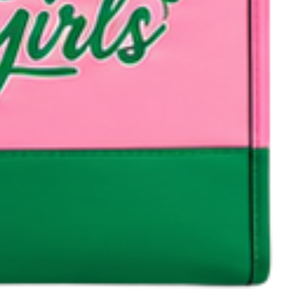Sac fourre-tout élégant vert rose AKA pour femme, inspiré des sororités, avec motif graphique lettres, sac à main à bandoulière pour le quotidien - Product Image 4