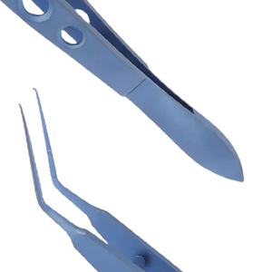 Pinzas Lehner para Capsulorrexis, Puntas de Agarre Muy Delicadas, 11 cm, Titanio, Microcirugía Oftálmica Manual, Precisión Quirúrgica - Product Image 6