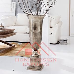 Centros de mesa de aluminio, jarrón de trompeta, decoración de pasillo y suelo de boda para el hogar, hoteles y restaurantes, superventas 2024 - Product Image 3