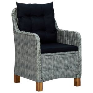 <b>Light</b> Grey and Black Garden <b>Lounge</b> Set - Product Image 3