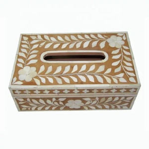 Eco Friendly Tissue Box Organizer with Compartment for <b>Remote</b> Control Phone and Accessories Perfect Available In Bulk Quantity - Product Image 5