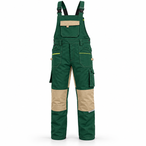 Salopette de travail pour hommes, personnalisable, avec genouillères renforcées, multiples poches pour outils, uniforme de chantier, salopette de charpentier - Product Image 2