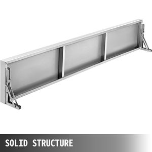 Mensola da Concessione in Acciaio Inossidabile da 70.8L x 11.4W Pollici con Ripiano Superiore, Mensola a Muro per Finestra di Servizio di Food Trailer - Product Image 5