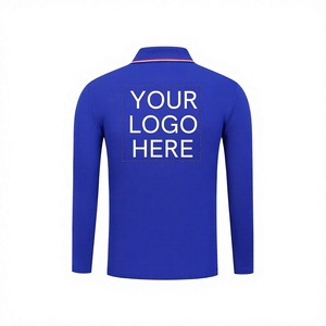 Men's Red Long Sleeve for Shirt Polyester/Cotton Knitted Breathable Front Custom Logo Print Smart Casual - Product Image 2
