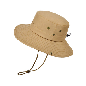 Sombrero de golf tipo bucket deportivo personalizado de alta calidad con logo bordado de Ala Ancha, ligero, nuevo, para personal de servicio, estilo australiano. - Product Image 5