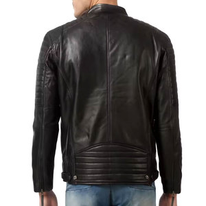 Hot Sale High Quality <b>Long</b> Motorbike Leather <b>Jacket</b> Hooded Collar Factory Online Supply New for Winter Season <b>jacket</b> for <b>men</b> - Product Image 3