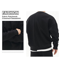 Sweat-shirts à capuche unisexe coupe classique, 100% coton, 450 GSM, pour l'hiver, couleur unie, style streetwear décontracté, vente en gros et personnalisation - Product Image 3