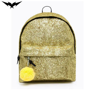 Mochila Personalizada Brillante con Lentejuelas para Niñas, Impermeable, con Cierre de Cremallera y Logotipo del Equipo Personalizado para Estudiantes - Product Image 1