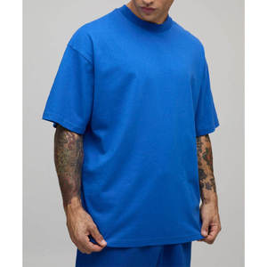 Conjunto de Ropa Deportiva de Verano para Hombre, Corte Holgado, OEM, Personalizado, Conjunto de Chándal de Algodón Extra Grande, Camiseta y Pantalones Deportivos de Algodón Grueso Personalizados - Product Image 5