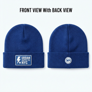 Gorro de Punto Acrílico Premium de 120 GSM con Puño Acanalado, Logotipo Personalizado con Transferencia Térmica Digital de Diamantes de Imitación, Gorro de Invierno Marrón Suave y Ajustable - Product Image 4