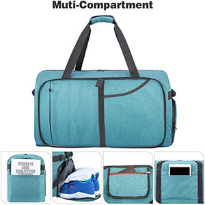 Bolsa de Gimnasio Grande, Bolsa de Viaje con Interior Espacioso, Bolsillo Frontal y Correa de Hombro Ajustable - Product Image 6