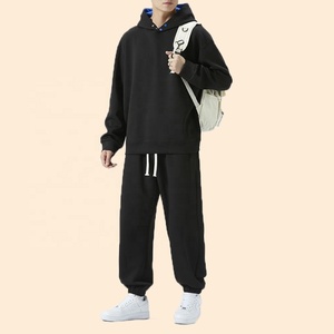 Conjunto Deportivo de Invierno Unisex, Estilo Nuevo, Personalizado, Tallas Grandes, Corte Ajustado, con Sudadera con Capucha, Peso Medio - Product Image 1