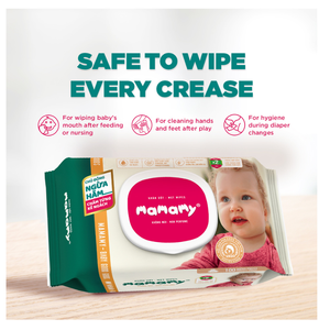 Lingettes humides extra larges Mamamy Classic, 100 pièces, 200 mm x 150 mm, épaisses, non tissées, sans alcool, pour bébés, fournisseur OEM du Vietnam - Product Image 3