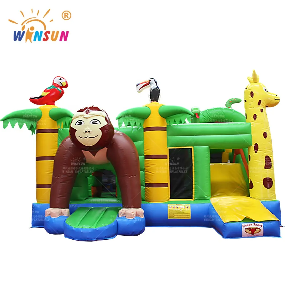 Best Price Jungle Inflatable Bouncy Castle / Inflatable Jumping Castle For Sale