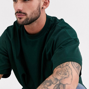 Latest <b>Design</b> Breathable slim fit low price T Shirt Top Trending Customized Printing Plain drop shoulder Men's T-shirts - Product Image 4